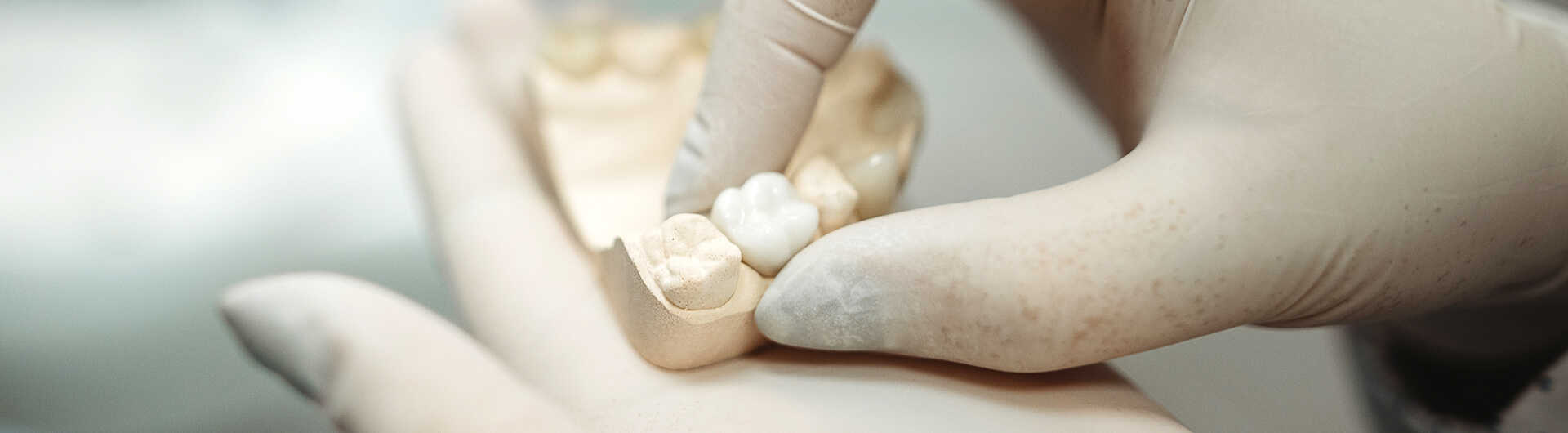 dentist creating a same-day dental crown